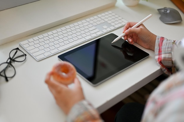 UI designer crafting visual design systems and interface components